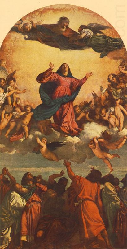 TIZIANO Vecellio Assumption of the Virgin dsg china oil painting image